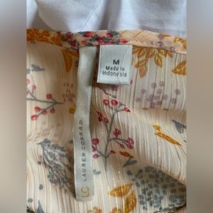 lauren conrad sheer floral top blouse